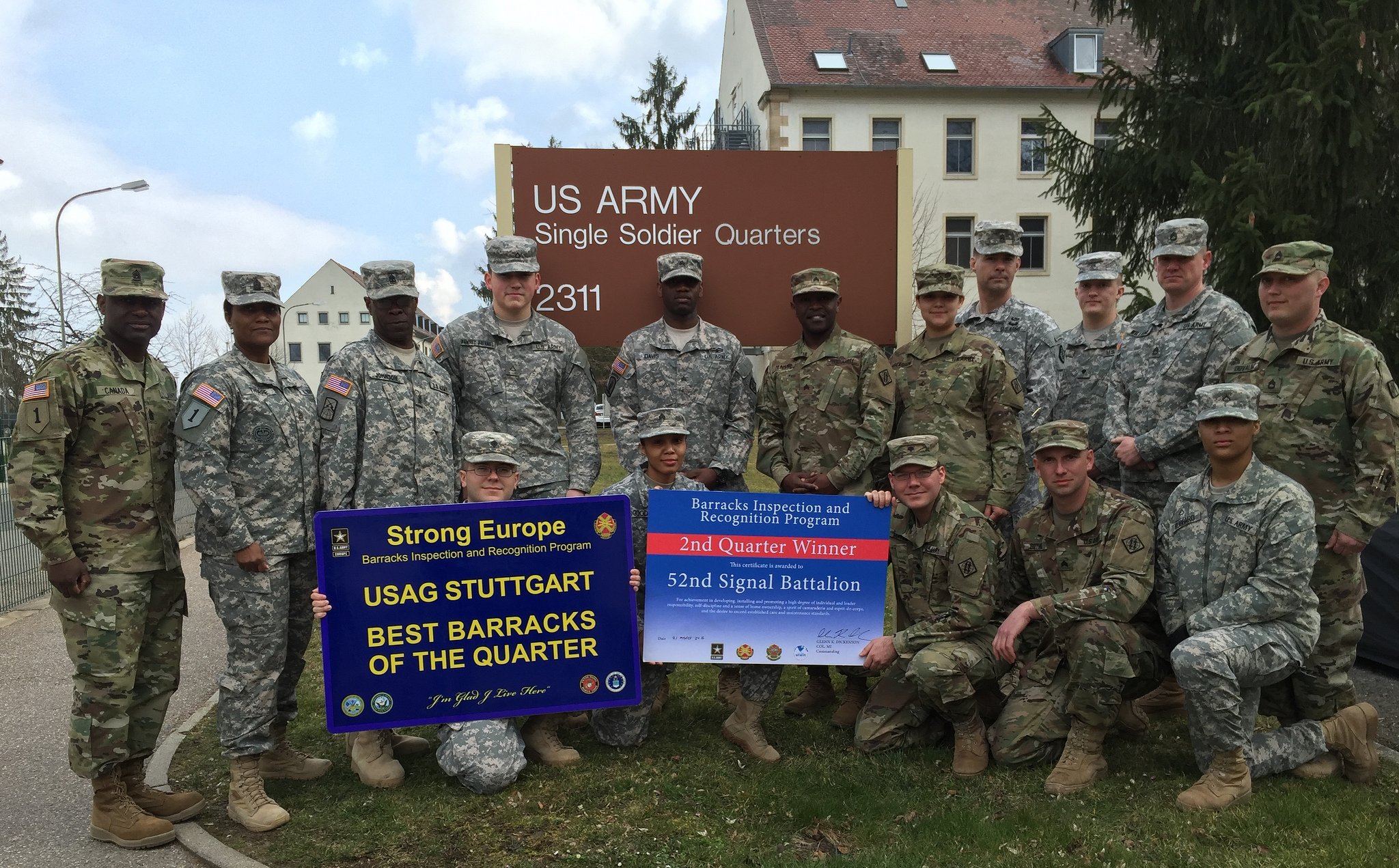 Stuttgart s Best Barracks Of The Second Quarter Recognized 