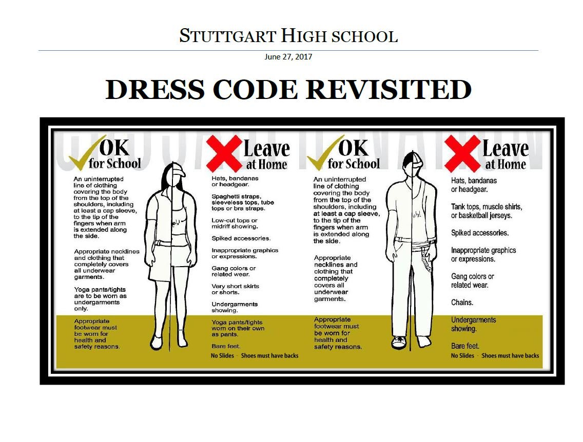 Stuttgart High School Dress Code Enforced In New School Year 