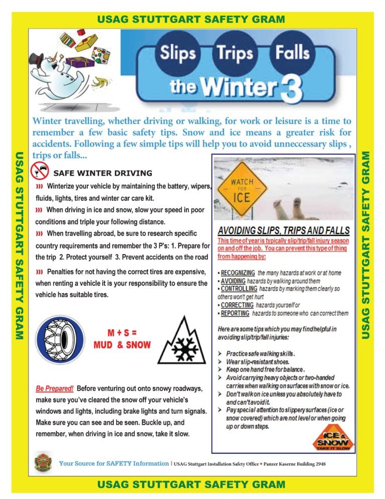 Safety Gram: Avoid slips, trips and falls in winter weather ...